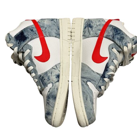 Nike Women’s Dunk High Washed Denim EUC - Picture 8 of 8